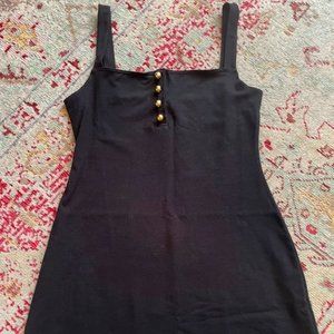 Reformation Cheryl Knit Dress Black